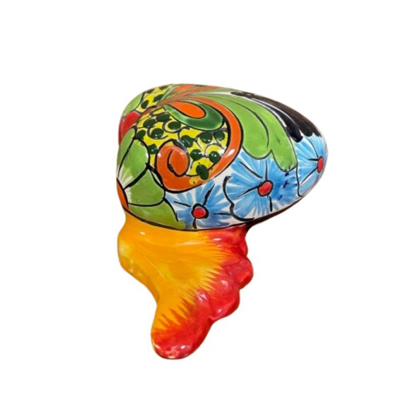 NWT Talavera Ceramic Clay Flying Heart With Wings Colorful Hand Crafted Mexico - Picture 9 of 16